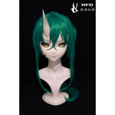 (NFD038)Customize Handmade Crossdress Full Head Female/Girl Resin Japanese Cartoon Character Animego Cosplay Kigurumi Mask